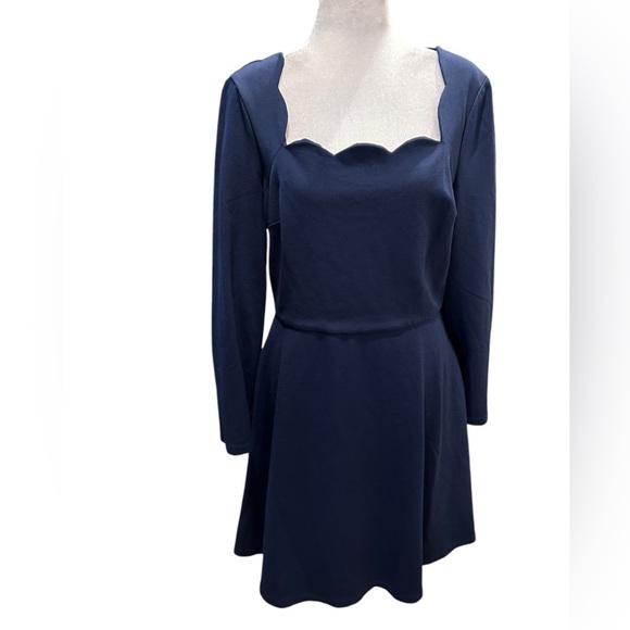 Kate Spade Elegant Navy Blue Dress size L - Picture 4 of 12